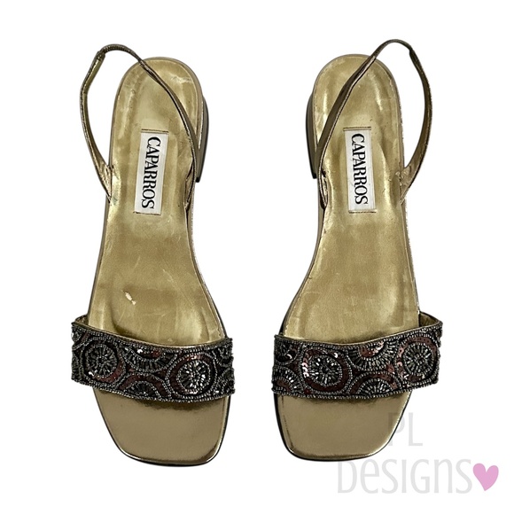 Caparros Razzle Sandals Bronze Metallic Size 8 - Picture 1 of 6